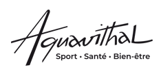 Logo manuscrit Apusitha avec slogan sport, santé et bien-être